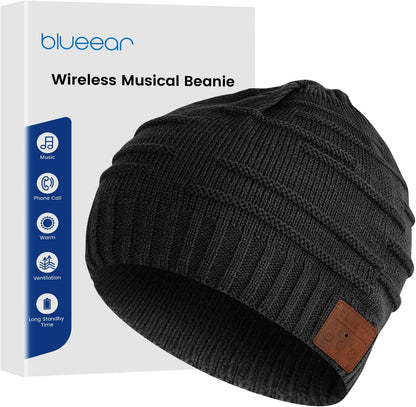 Bluetooth Beanie Hat Bluetooh 5.2 Headphone Wireless Winter Knit Hats with Stereo Speaker and Mic,Gifts for Birthday,Christmas,Thanksgiving Day