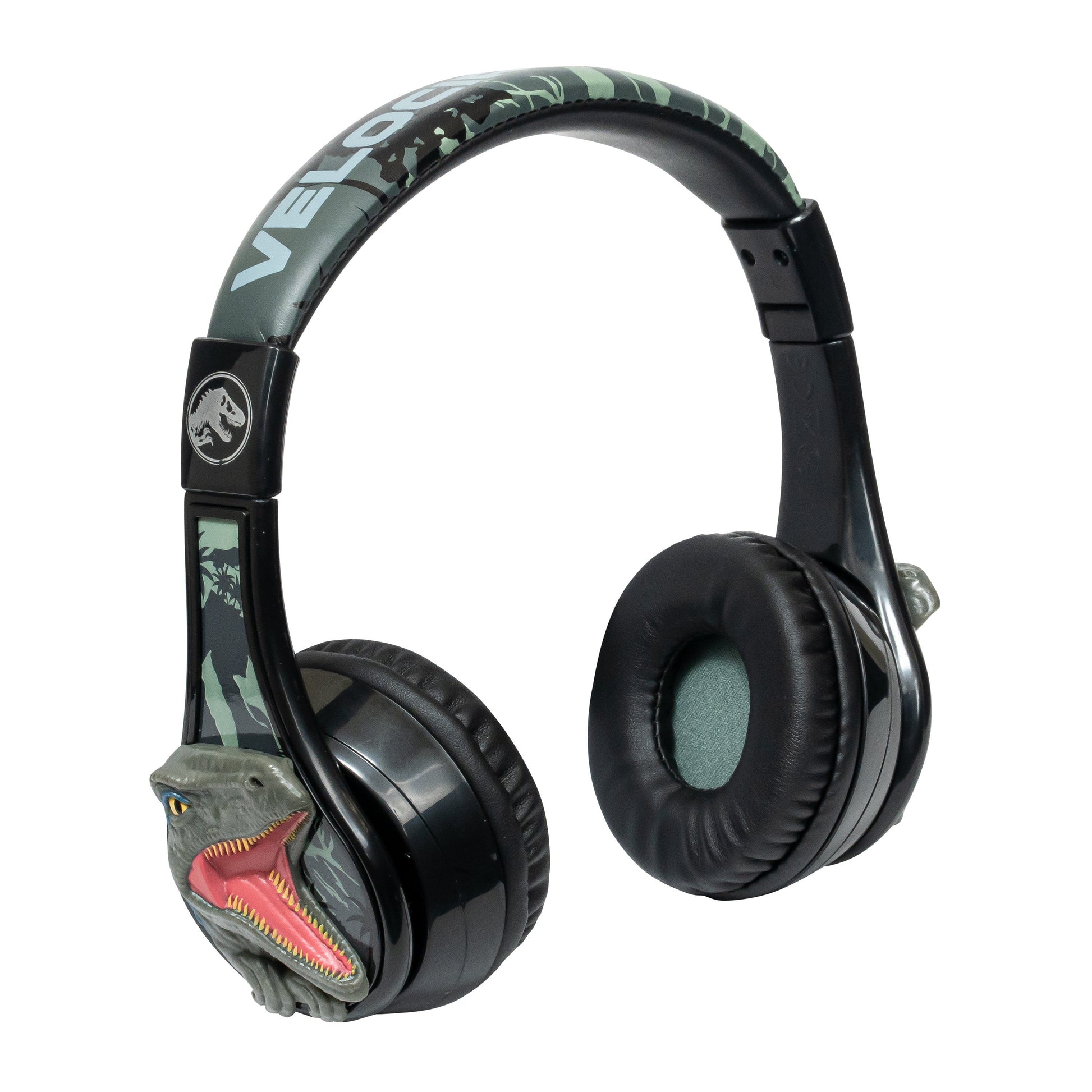 Jurassic World Bluetooth Headphones, Wireless Headphones with Microphone Includes Aux Cord, Kids Headphones for School, Home, or Travel