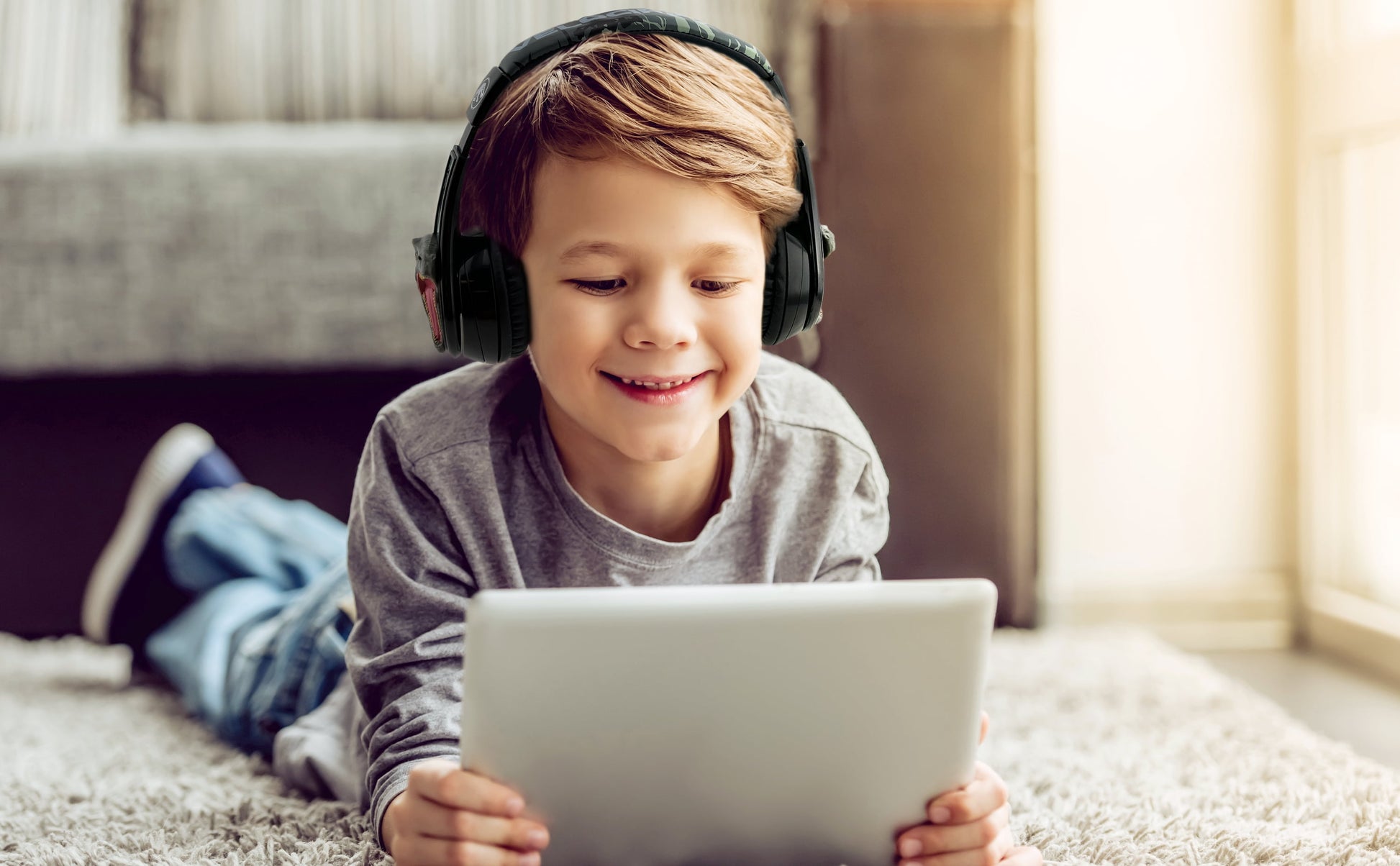 Jurassic World Bluetooth Headphones, Wireless Headphones with Microphone Includes Aux Cord, Kids Headphones for School, Home, or Travel