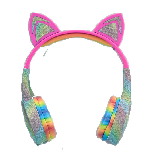 Kiddy Ears Rainbow Bluetooth Headphones (Hp-Cat Rainbow)