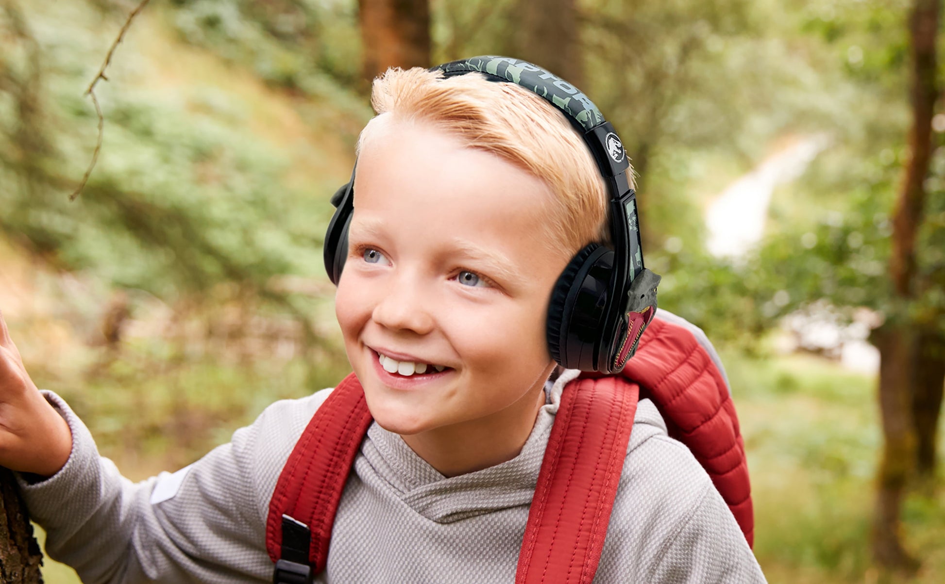 Jurassic World Bluetooth Headphones, Wireless Headphones with Microphone Includes Aux Cord, Kids Headphones for School, Home, or Travel