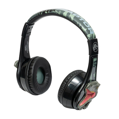 Jurassic World Bluetooth Headphones, Wireless Headphones with Microphone Includes Aux Cord, Kids Headphones for School, Home, or Travel