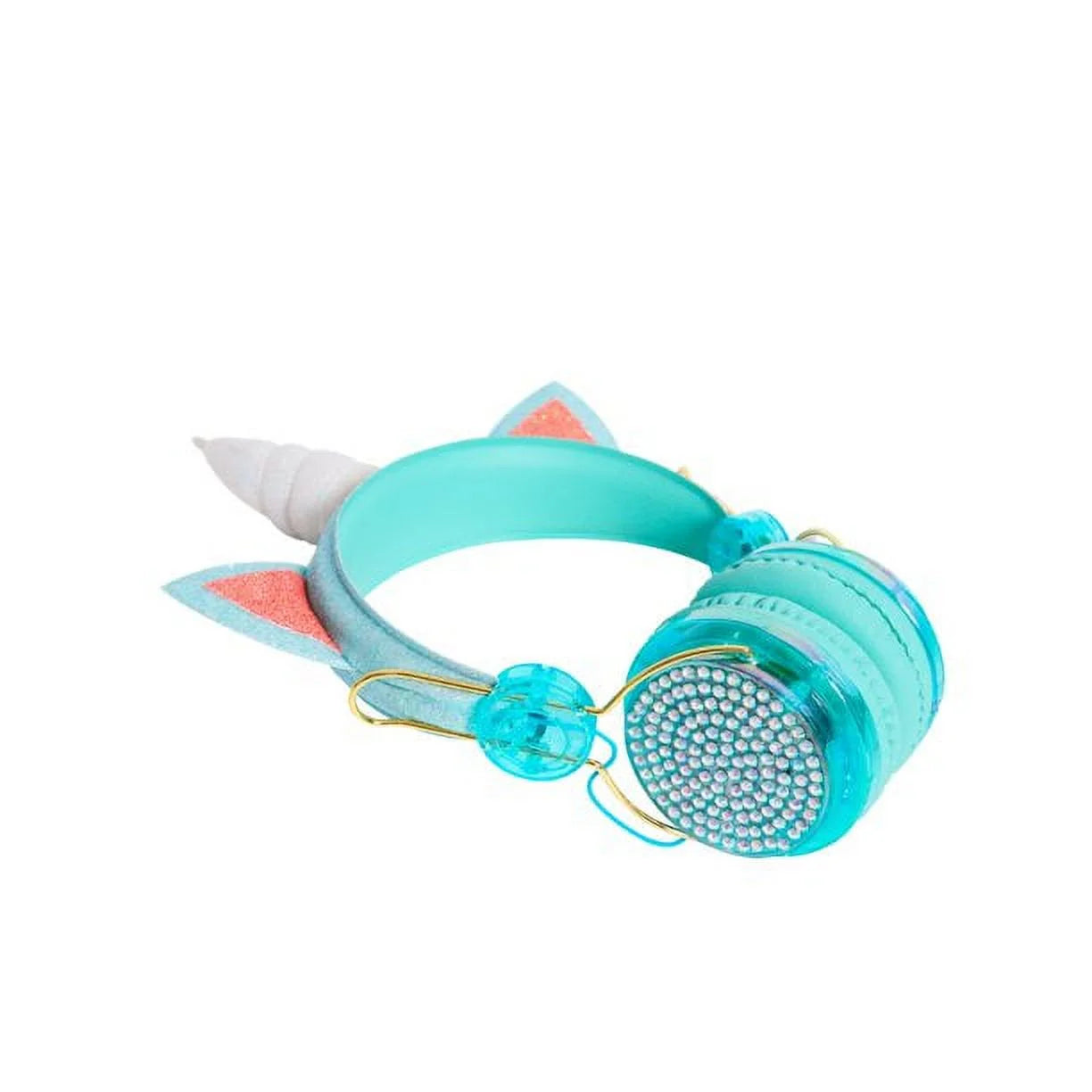 Unicorn Headphones – Wired Headphones for Kids with Microphone – Cute Glittery Unicorn Headphones for Girls – over the Ear Headphones with 3.5Mm Jack – Ideal for Home, School, Birthday- Green